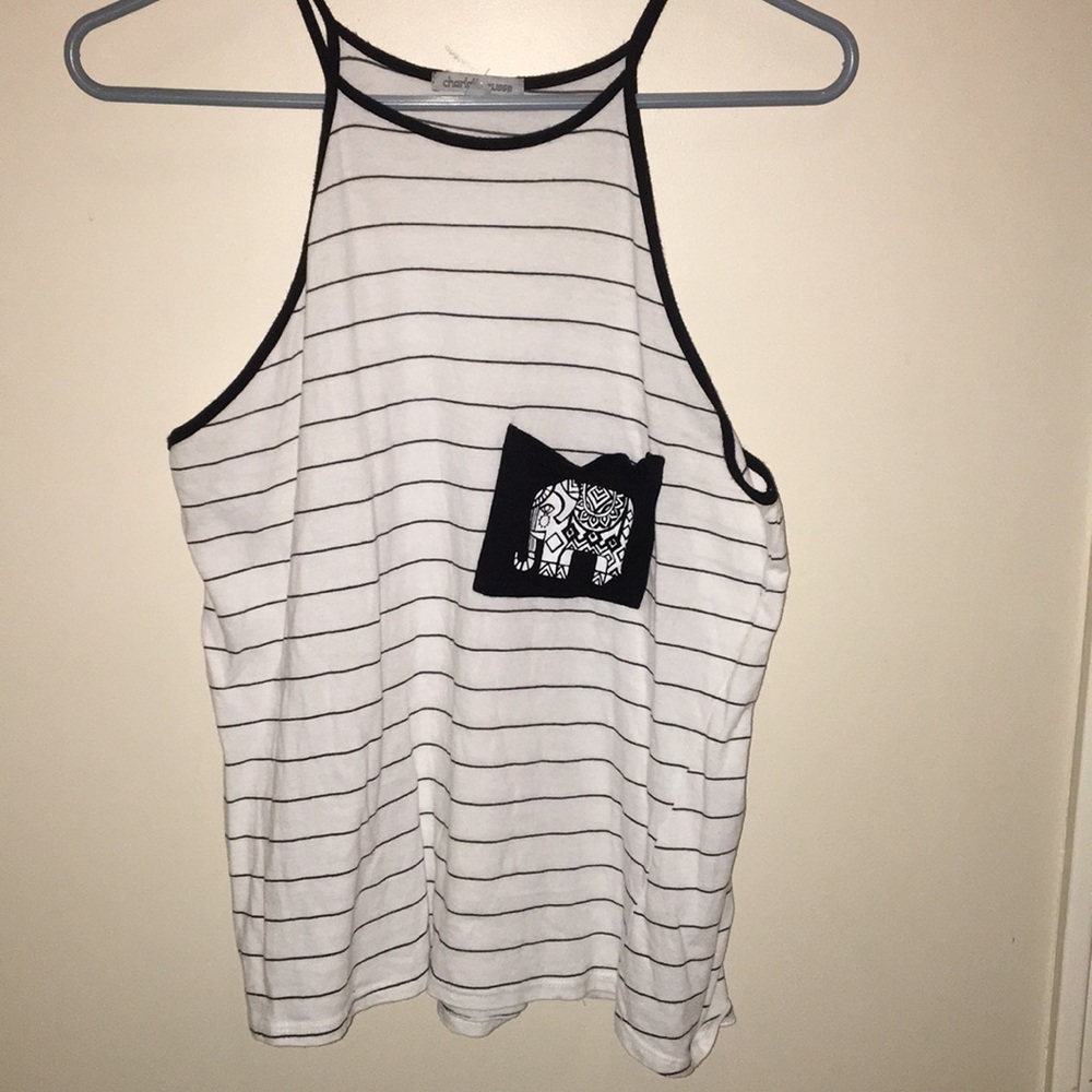 elephant halter tank top